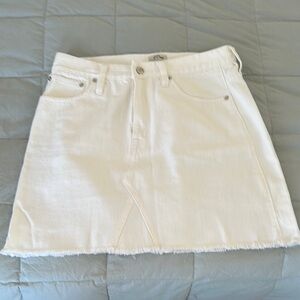 JCrew White Denim mini Skirt